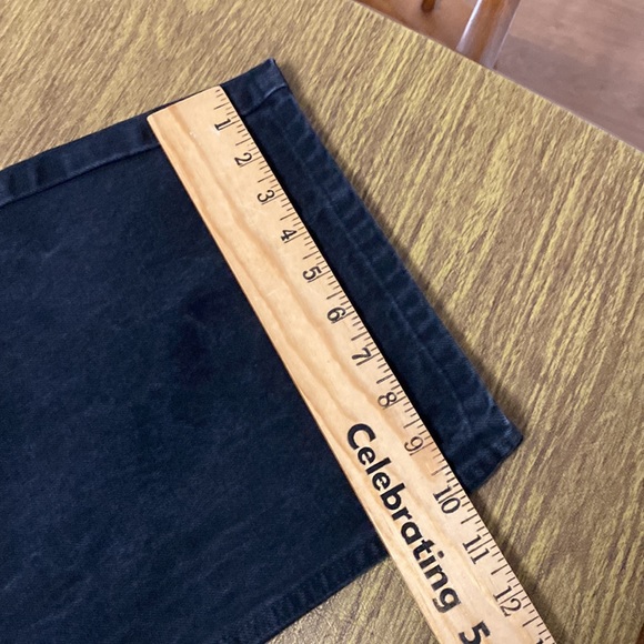 Harley Davidson Motorcycle Lightly Faded Black Short Length Denim Jeans Size 46 - Picture 10 of 10